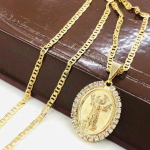 Kids Childrens Necklace Divine Child in 14K Gold Filled 16" Divino Nino Necklace